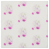 Fuchsia art botanique tissu d'aquarelle rose (Échantillon)