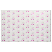Fuchsia art botanique tissu d'aquarelle rose (Fat Quarter)