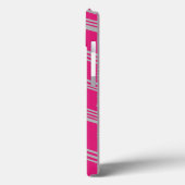 Fuchsia Art Deco Lines Case-Mate iPhone Case (Achterkant / Links)