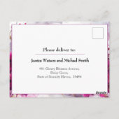 Fuchsia Betovering: Waterverf Briefkaart (Achterkant)