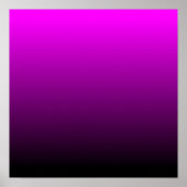 Fuchsia Black Ombre Poster (Voorkant)