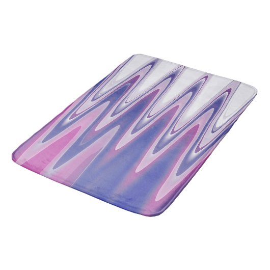 Fuchsia blauw grijs badmat (Gekanteld)