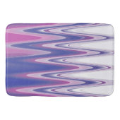 Fuchsia blauw grijs badmat (Voorkant)