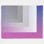 Fuchsia blauw grijs fleece deken (Voorkant (Horizontaal))
