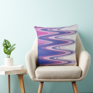 Fuchsia blauw grijs kussen