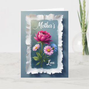 Fuchsia Bloemen Moeders Liefde Kaart