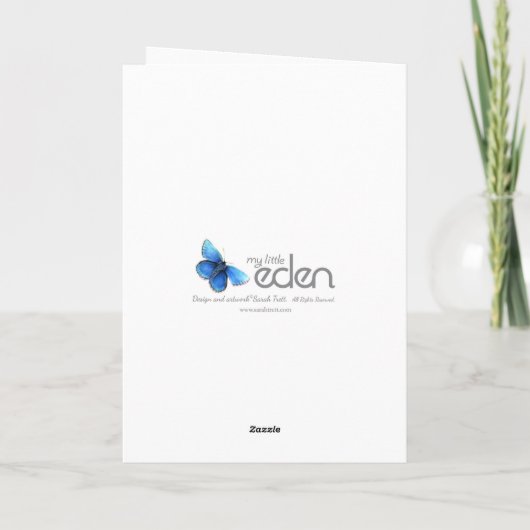 Fuchsia bloemen paarse roze vriend verjaardagskaar kaart (Achterkant)