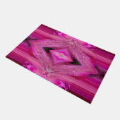 Fuchsia bloesem abstract deurmat (Schuin)