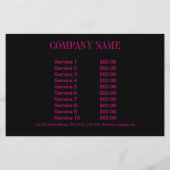 fuchsia boheemien chakra massagetherapeut Yoga Flyer (Achterkant)