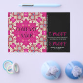 fuchsia bohemian chakra massagetherapeut Yoga Flyer (Enkel)