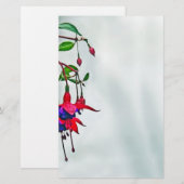 Fuchsia Briefpapier (Voorkant / Achterkant)