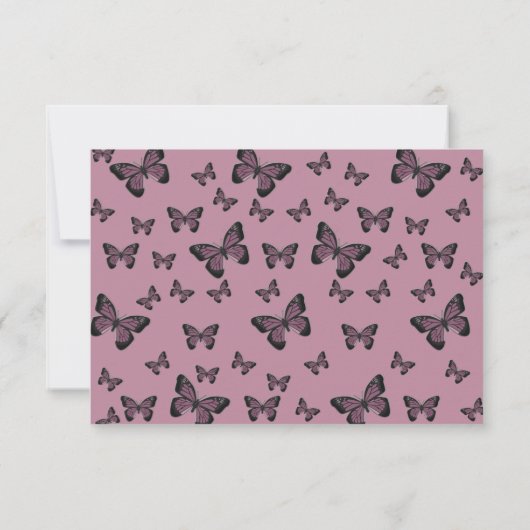 Fuchsia Butterflies RSVP (Dos)