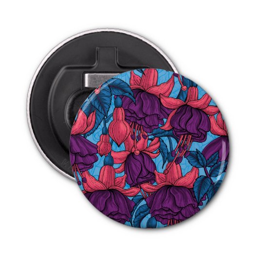 Fuchsia Button Flesopener (Voorkant)