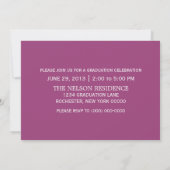 Fuchsia Classy Keys Graduation Invitation (Dos)