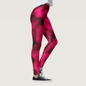 Fuchsia Clouds Abstract Leggings (Rechts)