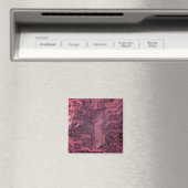 Fuchsia Cyber Circuit Board Tech Art Electronics Magneet (Insitu (Vaatwasser))