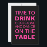 Fuchsia Dancing 30th Birthday Invitation<br><div class="desc">Cette invitation à fêter un anniversaire amusant et flirtant est facile à personnaliser pour n'importe quel âge.</div>