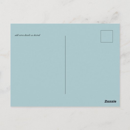 Fuchsia Dreams coördineert Sage en Deep Pink Briefkaart (Achterkant)