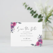 Fuchsia Dreams ENREGISTRER LA DATE CARTE POSTCARD (Debout devant)