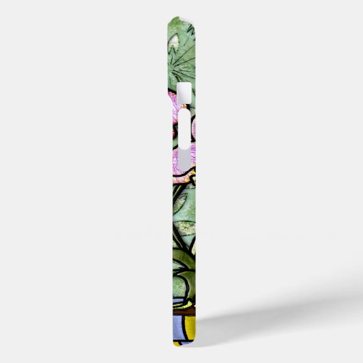 Fuchsia en Big-Eyed Kat - gepersonaliseerd Case-Mate iPhone Case (Achterkant / Links)