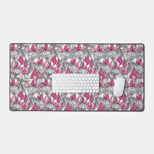 Fuchsia en blanc et rose (Clavier et souris)