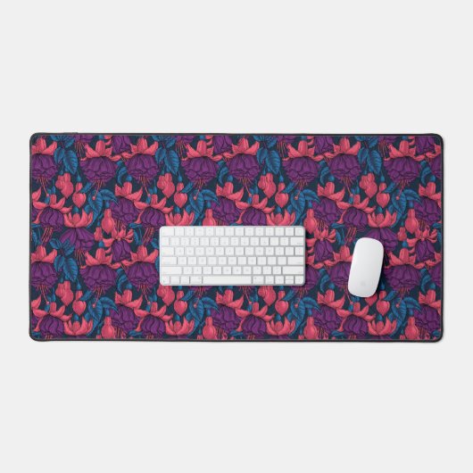 Fuchsia en bleu et violet (Clavier et souris)