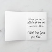 Fuchsia en de Moederdag van de Kolibrie Kaart (Binnen)