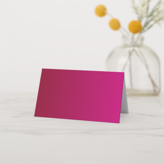 Fuchsia en goud Elegant Wedding Place Card (Achterkant)