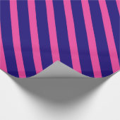 Fuchsia en Paarse Stripes Cadeaupapier (Hoek)