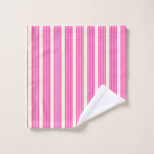 Fuchsia et beige cinq rayures motif