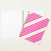 Fuchsia et beige cinq rayures motif (Devant avec enveloppe)