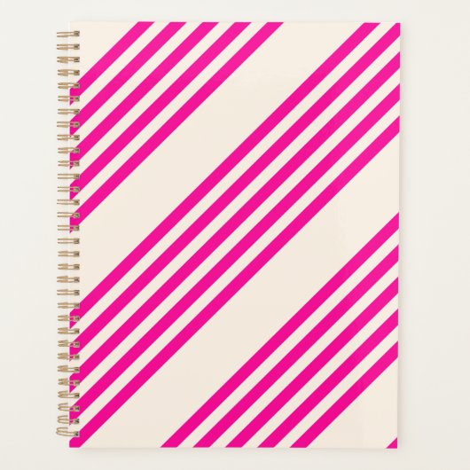 Fuchsia et beige cinq rayures motif (Devant)