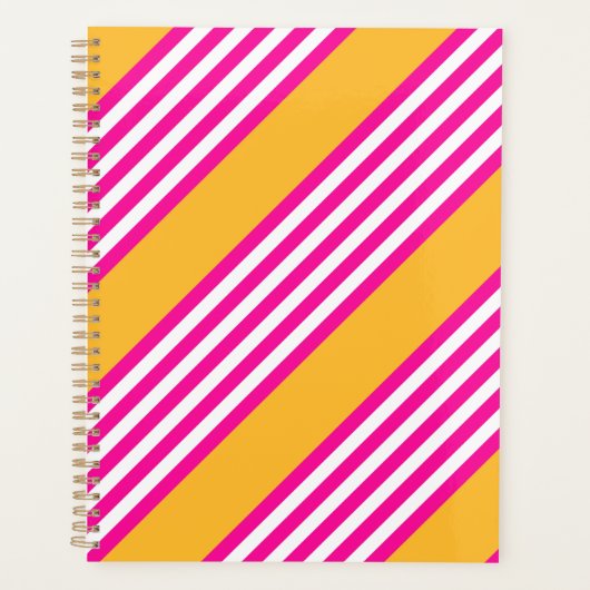 Fuchsia et jaune cinq bandes motif (Devant)