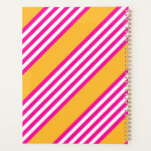 Fuchsia et jaune cinq bandes motif (Dos)