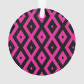 Fuchsia et motif de diamants noirs (dos)