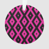 Fuchsia et motif de diamants noirs (devant)