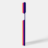 Fuchsia et rayures jaunes avec bleu marine (Côté droit)