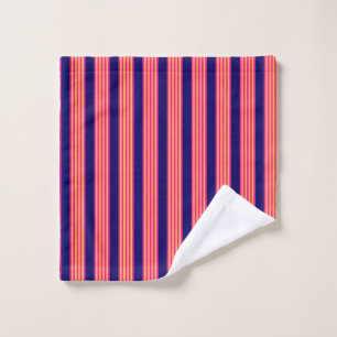 Fuchsia et rayures jaunes avec bleu marine