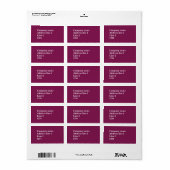 Fuchsia Etiket (Full Sheet)