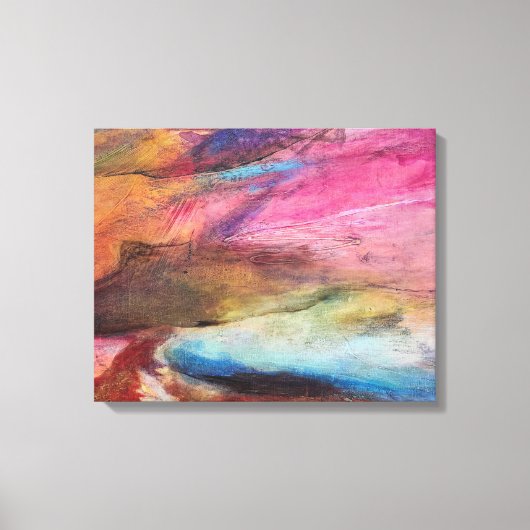 Fuchsia Expression Canvas Afdruk (Voorkant)