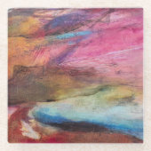 Fuchsia Expression Glazen Onderzetter (Voorkant)