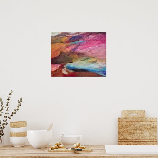 Fuchsia Expression Poster (Keuken)