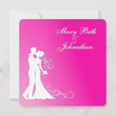 Fuchsia Faire-part de mariage (Dos)