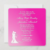 Fuchsia Faire-part de mariage (Devant)