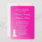 Fuchsia Faire-part de mariage (Devant)