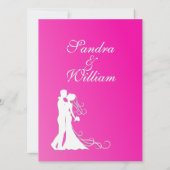 Fuchsia Faire-part de mariage (Dos)