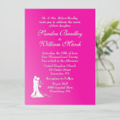 Fuchsia Faire-part de mariage (Debout devant)