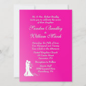 Fuchsia Faire-part de mariage (Devant)