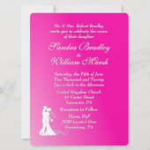 Fuchsia Faire-part de mariage (Devant)