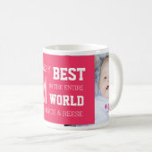 Fuchsia fait sur commande de tasse du jour de mère (Devant droit)